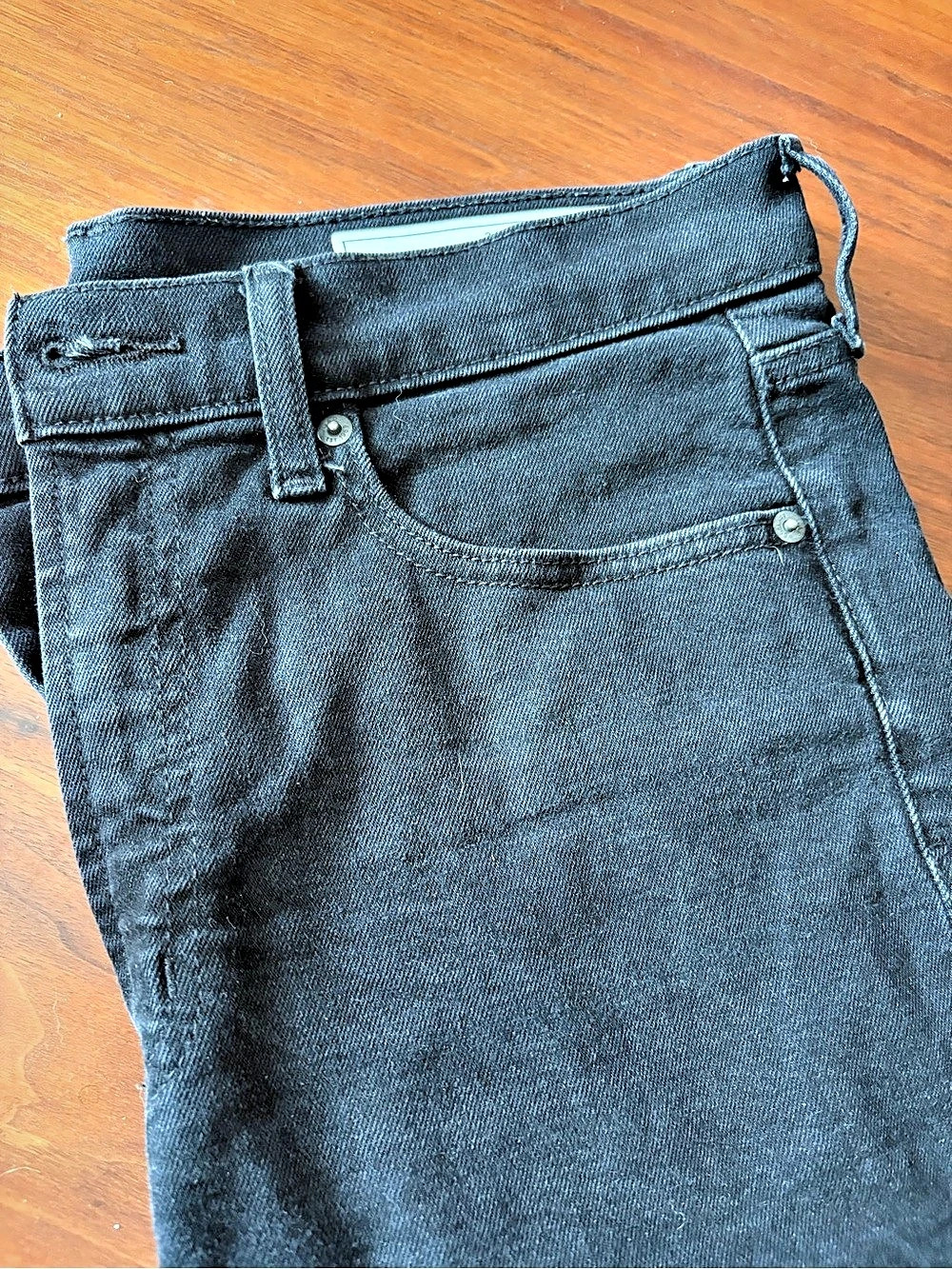 Gap High Rise Vintage Slim Jeans Black Waist 31 (12RS) - Picture 6 of 8